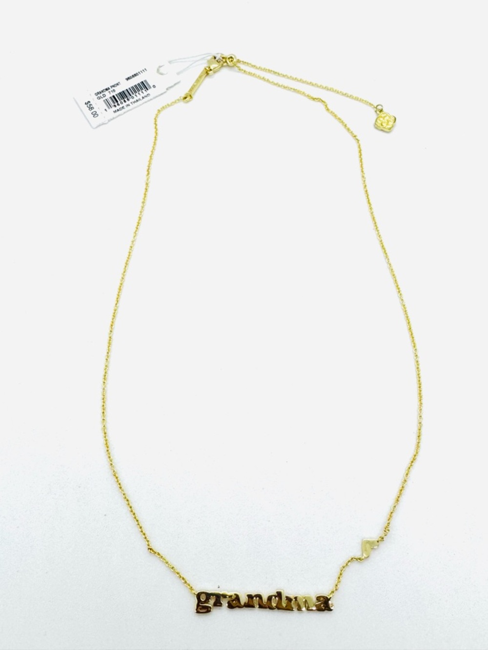 Kendra Scott Gold 'grandma' Script Pendant Necklace - Women Jewelry